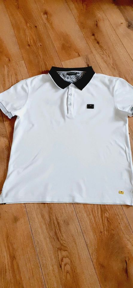 NICKELSON Poloshirt Gr.XL , weiß in Groitzsch