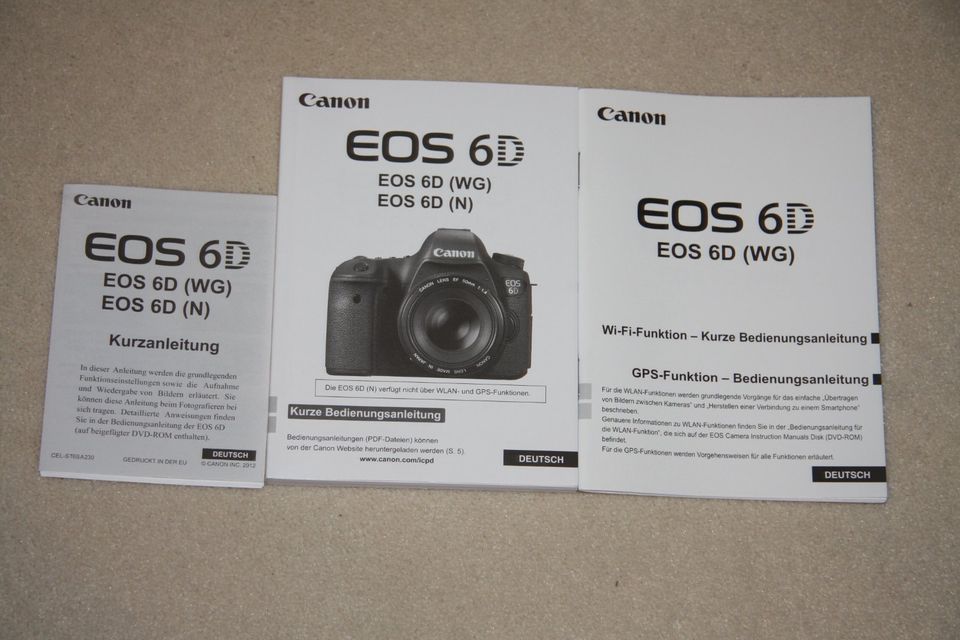 Bedienungsanleitung für digitale Canon EOS Kameras (neuwertig) in Dortmund