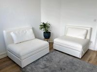 Fast Neu Vallentuna Weiß Kunstleder Sofa Couch Gästebett Frankfurt am Main - Nordend Vorschau