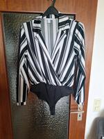 Bluse Schwarz/Weiß BÜGELFREI Gr. L Sendling - Obersendling Vorschau