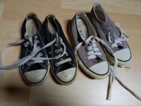 Converse 2 Paar Stoffschuhe Schuhe 32 33 schwarz grau Chucks Bayern - Hohenpeißenberg Vorschau