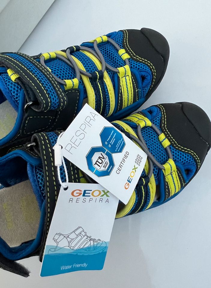 Geox Respira Sandale Trecking Neu 31 blau gelb in Oschatz