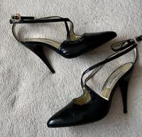 elegante italienische schwarze Riemchen Sommerschuhe Gr 40 Hessen - Weilburg Vorschau
