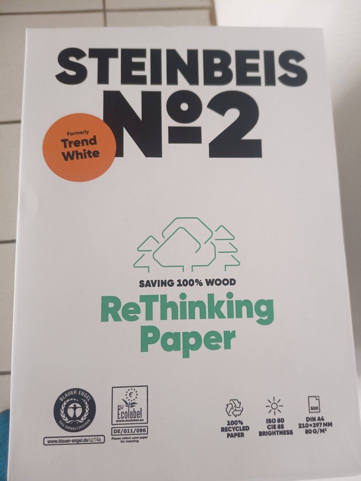 STEINBEIS Nr. 2 TRENDWHITE 100% Recyclingpapier 5500 Blatt in Greifswald