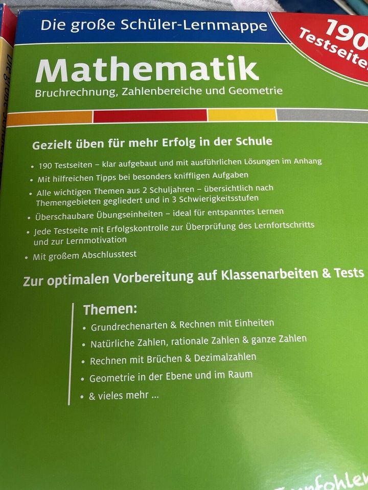 Drei grosse Schülerlernmappen Klasse 5./6. Neu Nachhilfe in Berlin