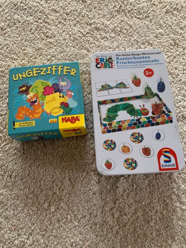 Raupe Nimmersatt und Ungeziffer Spiel Set in Ostercappeln