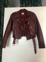 Kunstlederjacke xs Bordeaux rot Kiel - Gaarden Vorschau