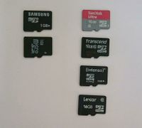 1GB 16GB Micro SD Karte Handy Kamera Samsung SanDisk Transcend Frankfurt am Main - Gallusviertel Vorschau