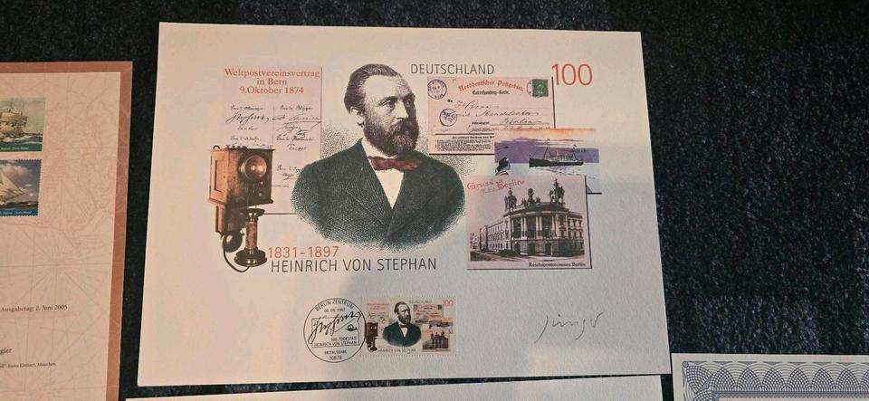 Briefmarken Gartenreich Großsegler Flugboot olympia Mozart in Berlin