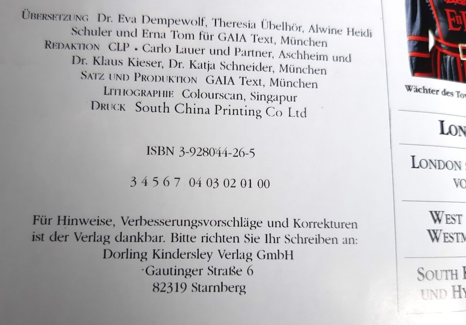 Gross Britannien, Dorling Kindersley Verlag, VIS A VIS. in Biedenkopf