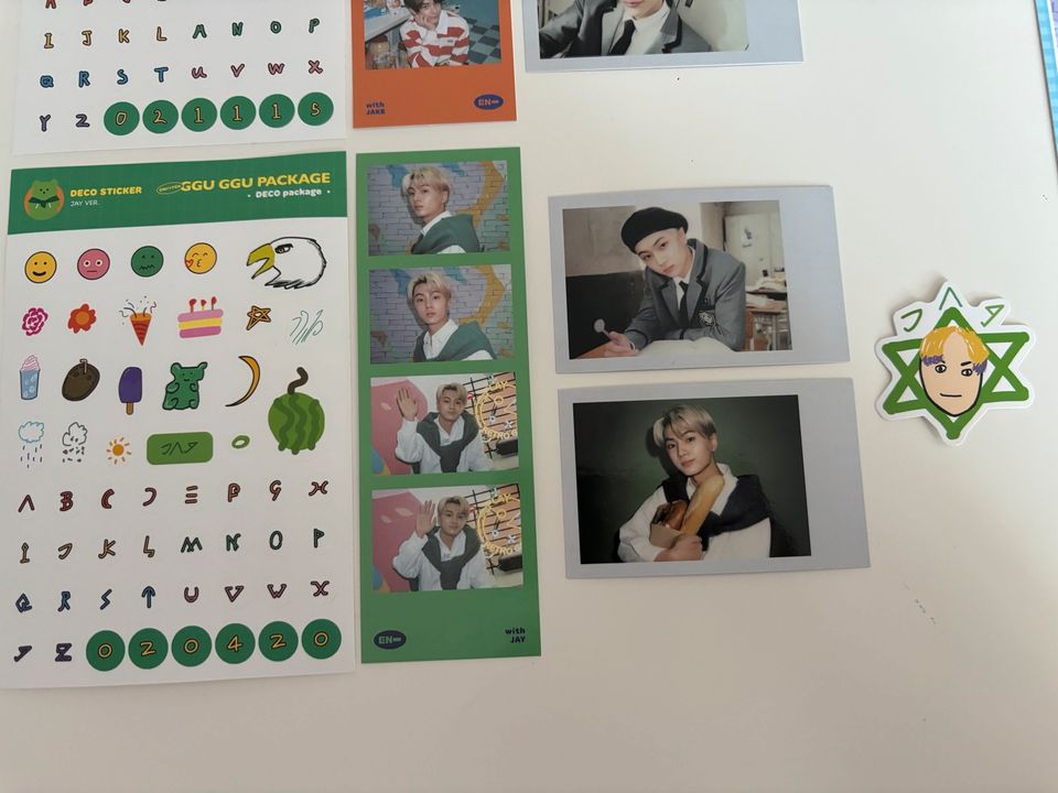 Enhypen Ggu Ggu Deco Package Sticker polaroirds postkarte kpop in Berlin