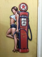 Blechschild Gasoline Tanksäule Nostalgieschild Vintage Niedersachsen - Neuenhaus Vorschau