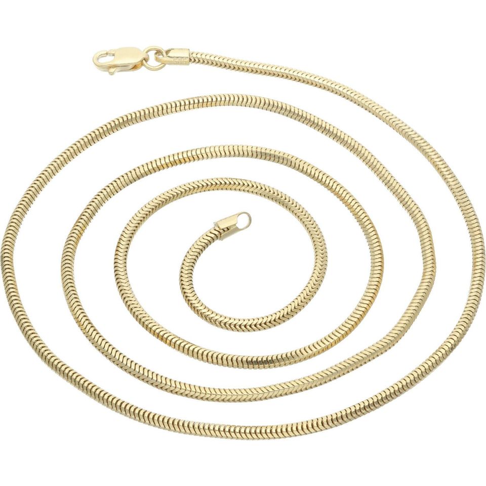 Schlangenkette 585 14K ECHT GOLD 55cm 1,3mm NEU Goldkette Unisex Frauen Männer in Berlin