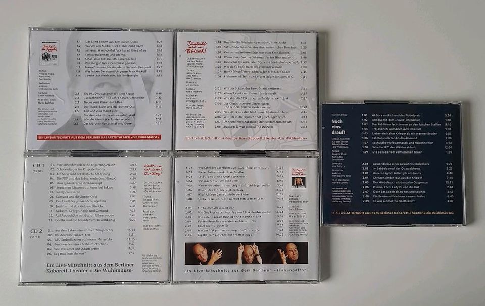 5x Martin Buchholz 10 Kabarett-CDs Kabarett-Programme *signiert* in Süsel