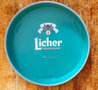 Licher Premium Bier Tablett Blech grün 33cm Rarität sehr selten Hessen - Rüsselsheim Vorschau