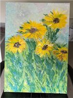 Ölbild,"Die Sonnenblumen", Handgemalt, 50x70cm München - Schwabing-West Vorschau