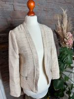 H&M Blazer S/36 Creme weiß Gold Jacke Weste Cardigan Business ede Hessen - Liederbach Vorschau