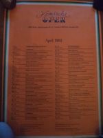 kleines Plakat Komische Oper Spielplan April 1983 Berlin - Lichtenberg Vorschau