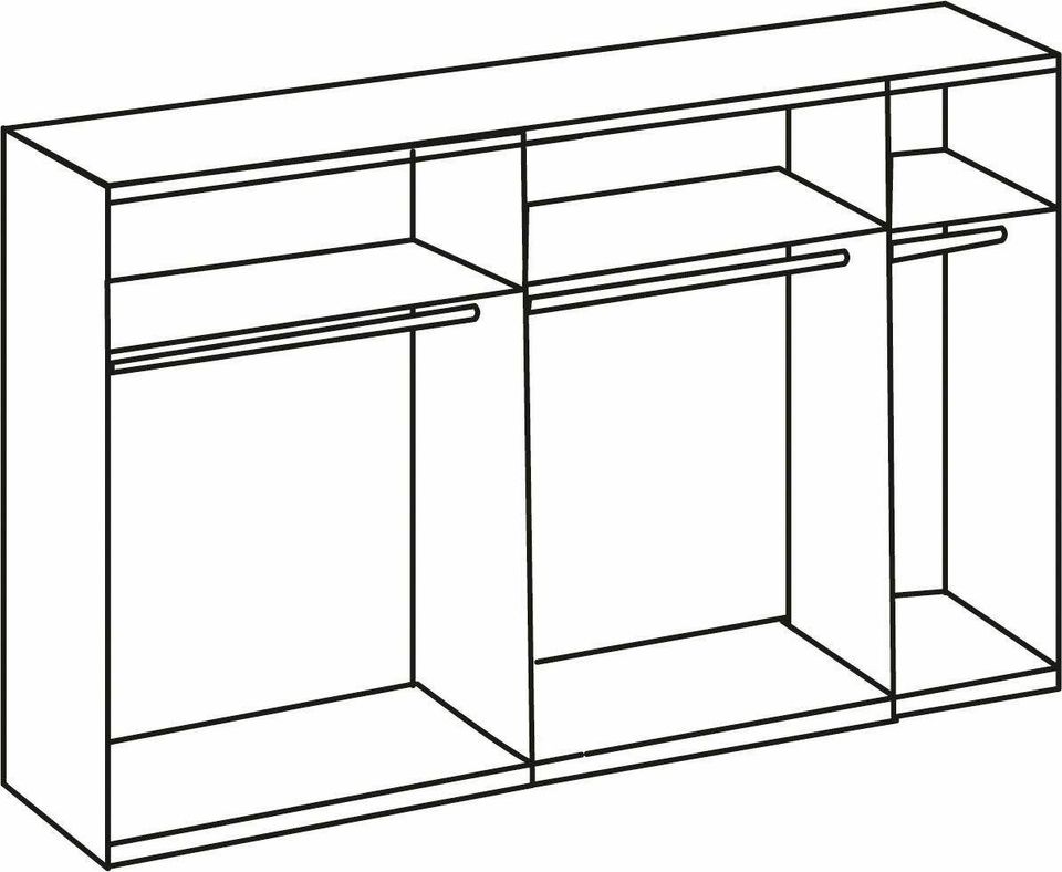 Kleiderschrank Schwebetürenschrank Detroit ✅ in Twist