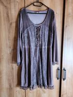 Kleid Übergang Schnürung vintage 46 graubraun Bayern - Teublitz Vorschau