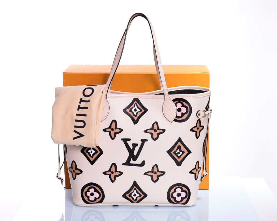 SALE!! LOUIS VUITTON Neverfull MM Wild at Heart M45819 RATEN in Grünwald