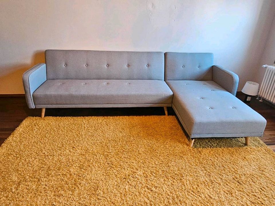 Ecksofa Sofa Couch Skandi grau Schlafsofa in Berlin