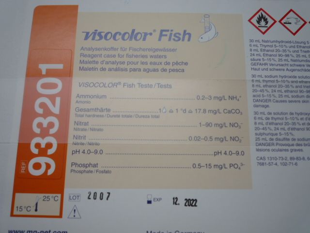 VISOCOLOR Fish Analysenkoffer, Nachfüllpackung in Isernhagen