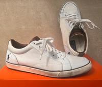 Ralph Lauren Sneaker Norwood Gr.43 US10, Stoff Leder Kombi, weiß West - Schwanheim Vorschau