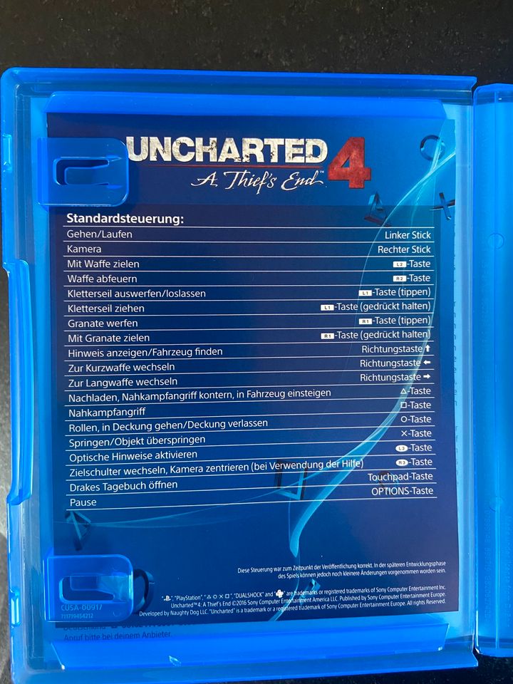 Uncharted 4 A Thief‘s End / PS 4 Spiel in Kempten