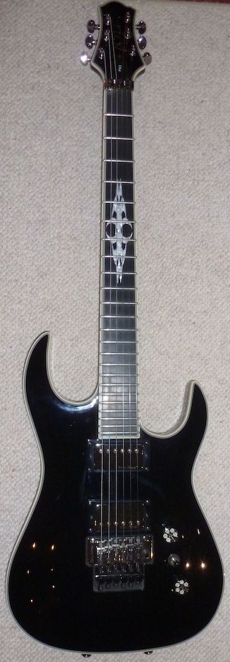 BC Rich Assassin Px3T, black, white binding, Floyd Rose, Zoltan B in Garmisch-Partenkirchen