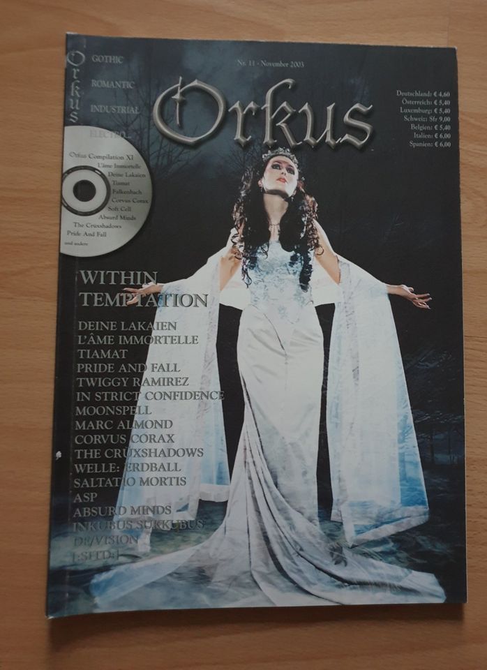ORKUS Mag (54) WITHIN TEMPTATION, ASP, DEINE LAKAIEN, TIAMAT in Bielefeld