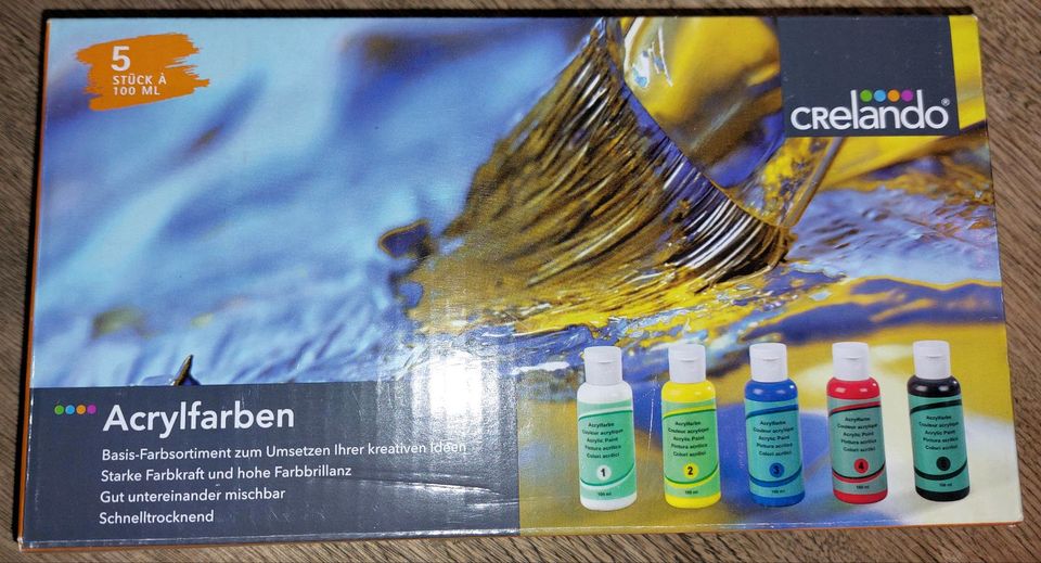 Acrylfarben, Crelando, 5 x 100 ml in Bautzen