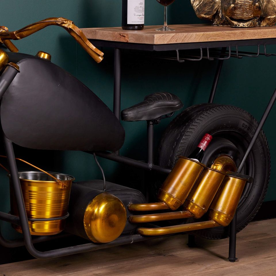 Bartisch Bar Harley Industrial Motorrad in Twist