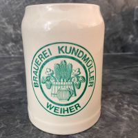 Brauerei Kundmüller Weiher Bierkrug 0,5L Bräu Steingut Krug grün Bayern - Bamberg Vorschau