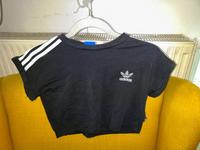 Adidas Cropped T-Shirt schwarz weiss 38/S Dresden - Neustadt Vorschau