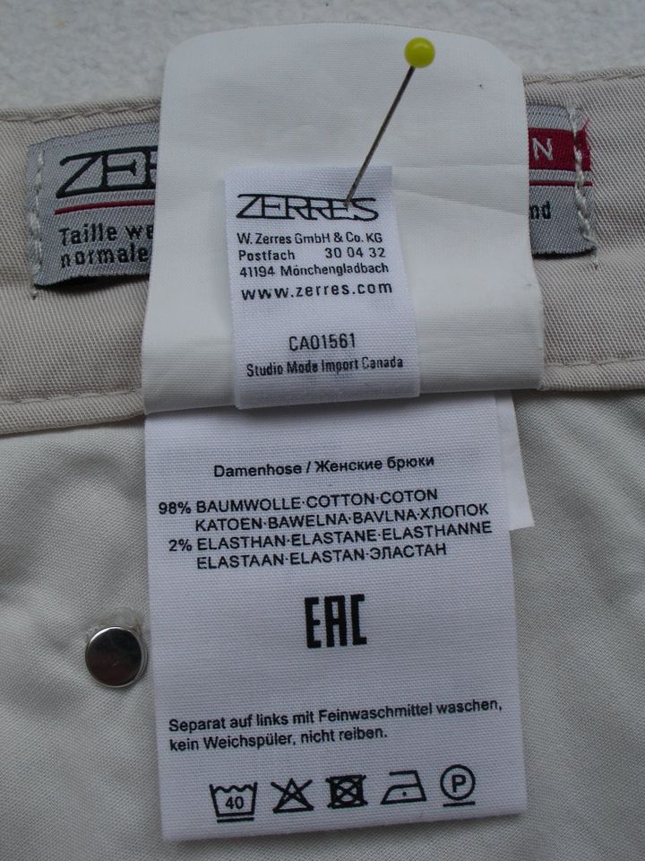 ZERRES COMFORT-N Da. Stretch Hose Sommerhose Gr. 40 + 40K Neuw in Kiel