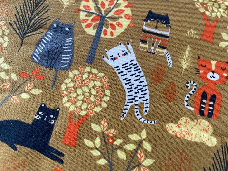 NEU! Jersey 100cm x 140cm Katzen Miau Stoffrest Kinderstoff in Hamburg