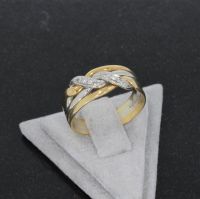 WERT 990 € BICOLOR BRILLANT RING 750/18K GOLD vxlt K81426 Essen - Altenessen Vorschau