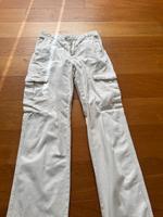 Creme- weiße Cargo Hose Bremen - Borgfeld Vorschau