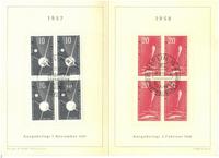 Ersttagsbriefe DDR Geophysik. Jahr 1957/58 Sputnik 2 4er Blöcke Schleswig-Holstein - Lübeck Vorschau