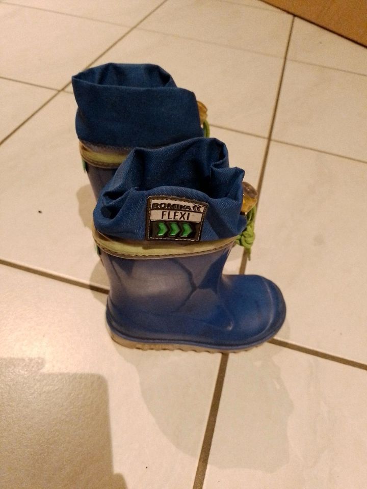 Romika Gummistiefel 22 blau Kinderstiefel in Willich