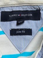 Poloshirt Hilfiger XL Weiß,türkise Streifen PREMIUM Angebot Nordrhein-Westfalen - Recklinghausen Vorschau