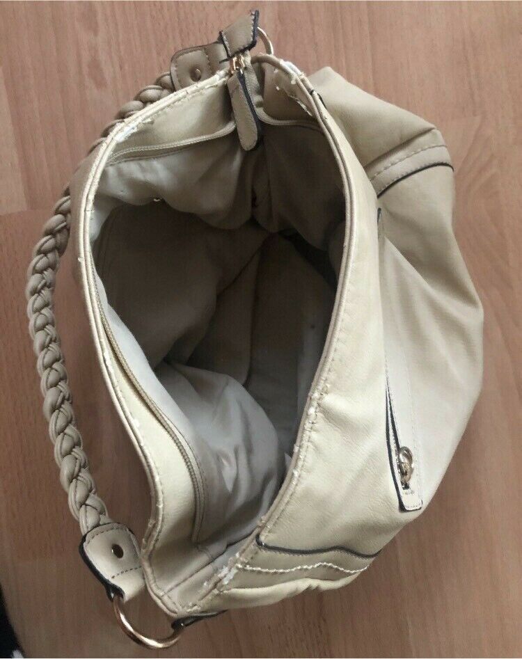 Damen Leder Handtasche beige in Hamburg