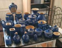 Bürgeler Keramik Komplett Set 35 Teile Blau Weiß Vintage Handarbe Thüringen - Mühlhausen Vorschau