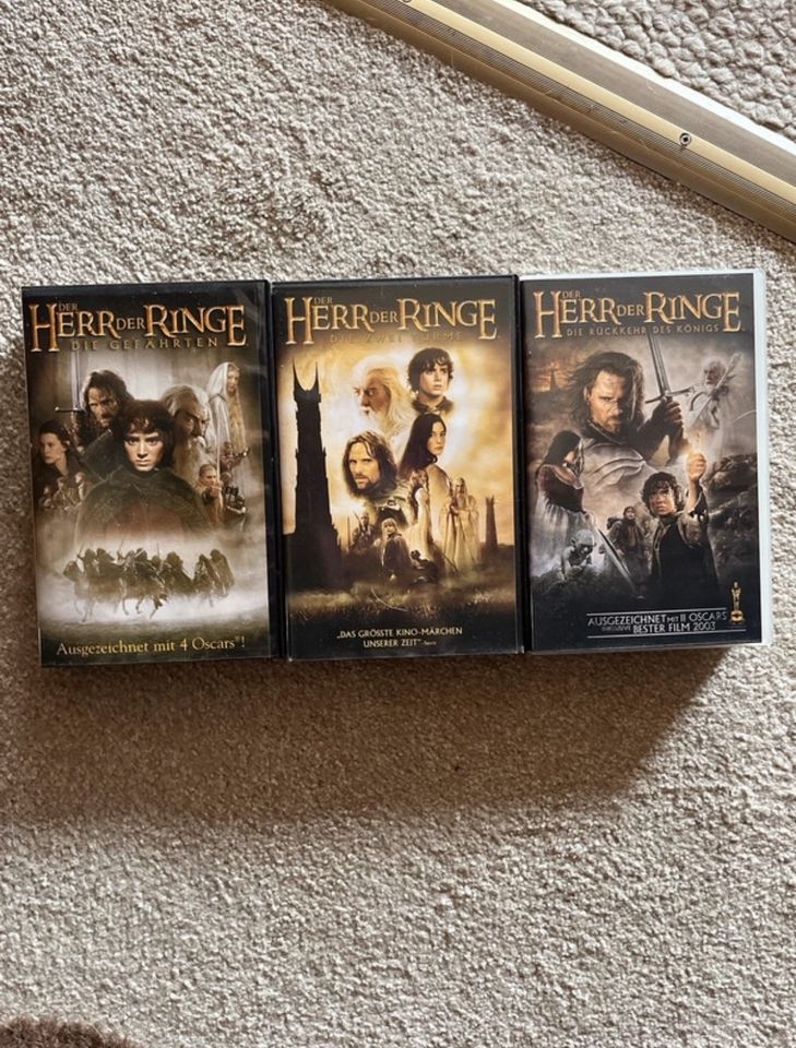 Herr der Ringe 1-3 Kassetten in Fuldatal