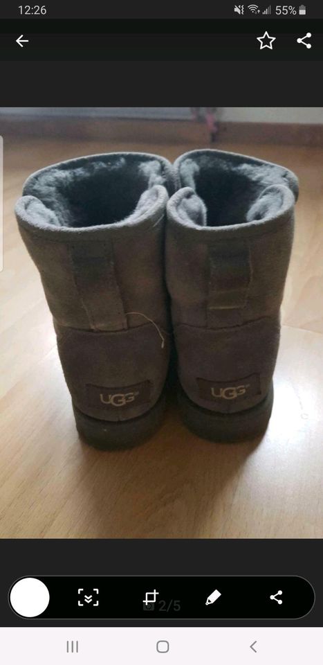 UGG  Cory Boots Grau Gr 38 inkl Versand in Gelsenkirchen