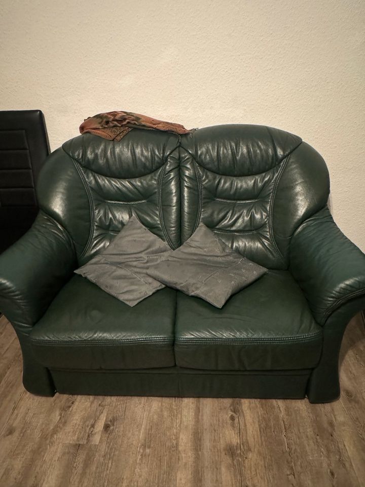 Sitzgarnituren Leder Couch Sofa Sessel in Aachen