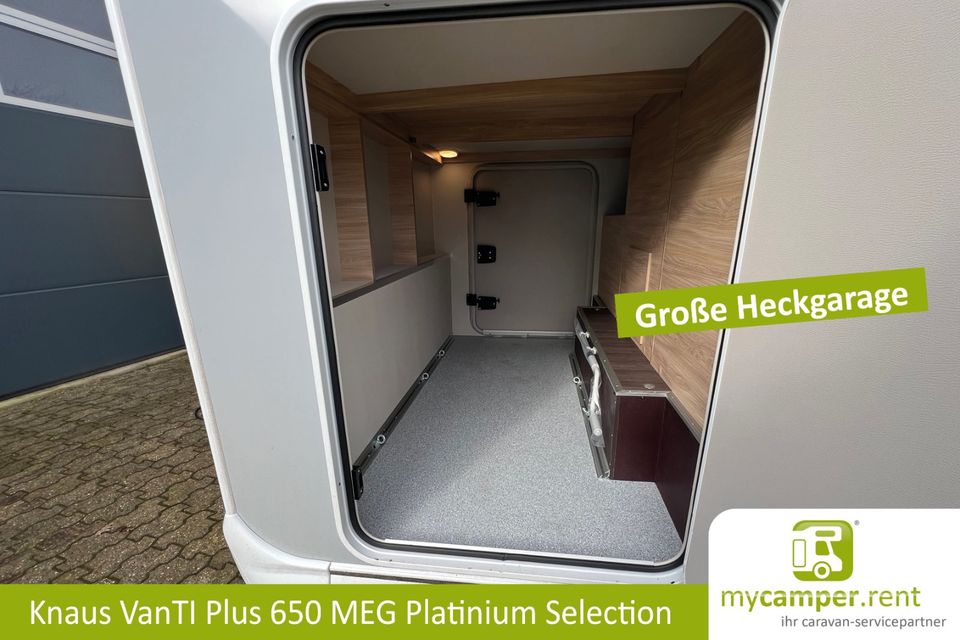 Buchungslücke 2024 Knaus VanTi 640 MEG mieten - Deluxe 2 Personen Wohnmobil mit Automatik 177 PS, TV System, Autark-Solar Paket, Anhängerkupplung  Knaus Model mit VW Crafter leihen. in Kerken