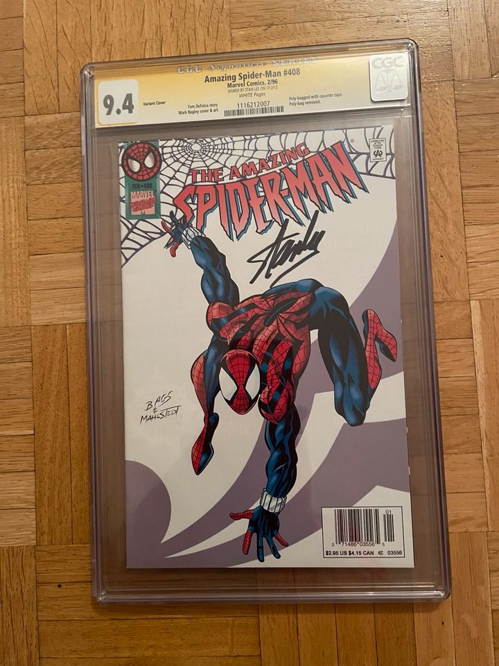 Amazing Spider-Man #408 Variant  Cover signed by Stan Lee 9,4 CGC in München