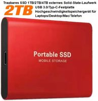 SSD Festplatte HD 2TB 2,5Zoll portable extern rot Nordrhein-Westfalen - Herne Vorschau